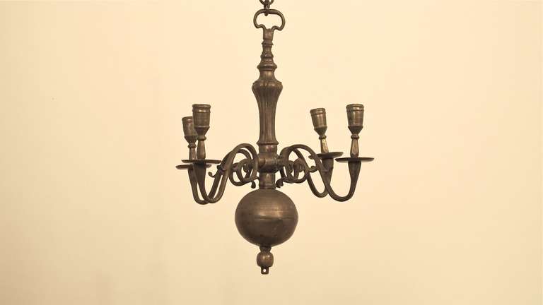 17th Century Dutch Candle Light Fixture In Good Condition In San Francisco, CA