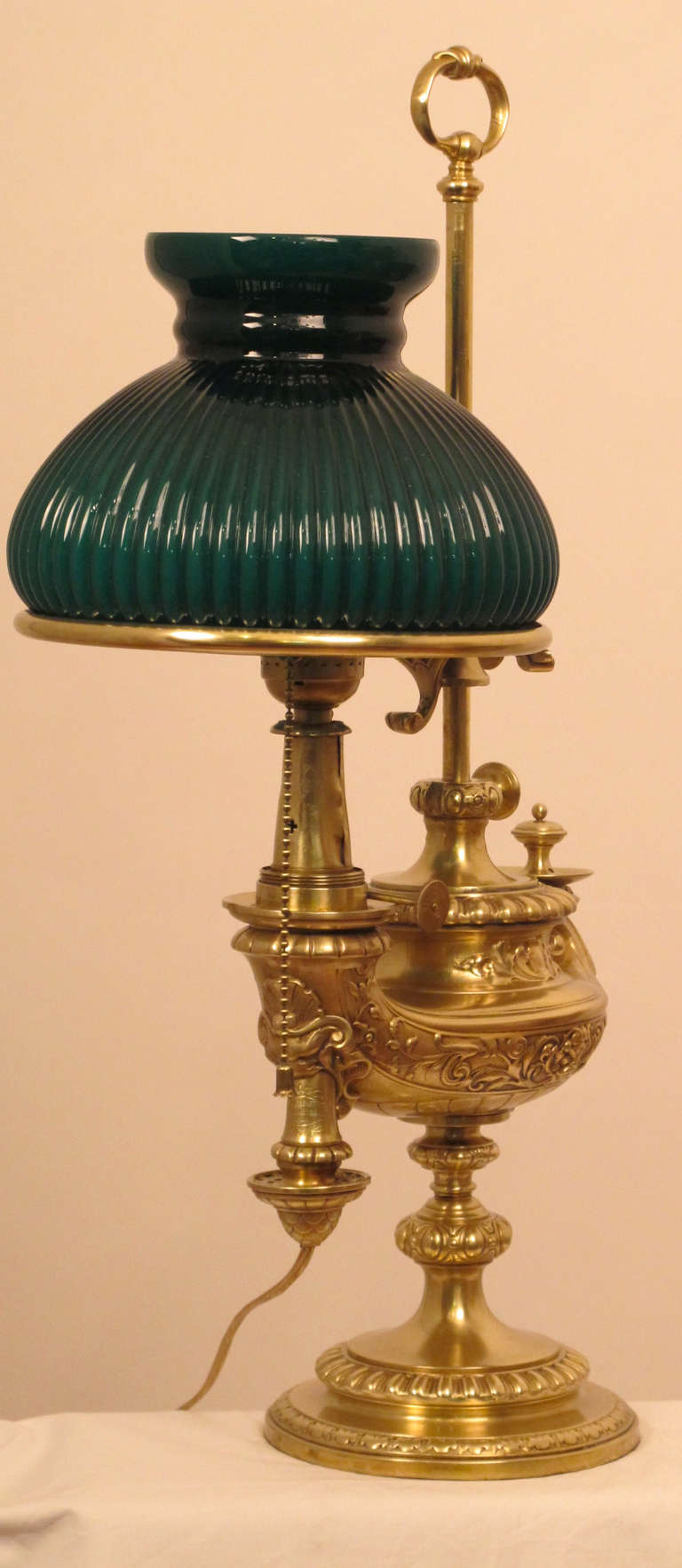 brass student lamp