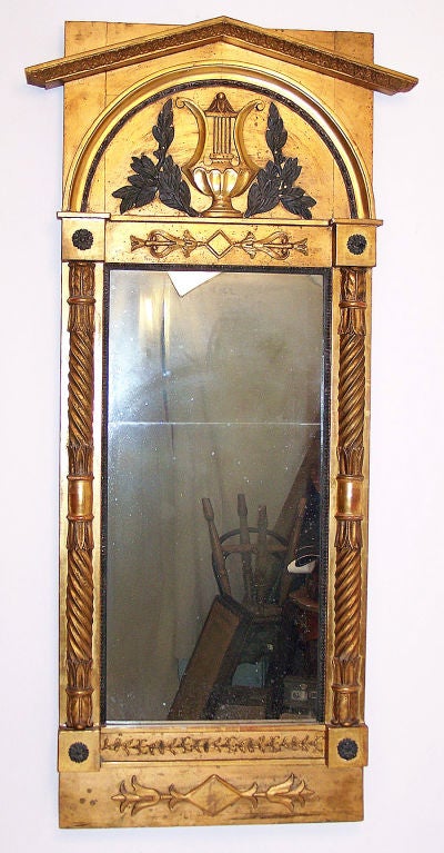 Italian Neoclassical Pier Mirror In Excellent Condition For Sale In San Francisco, CA