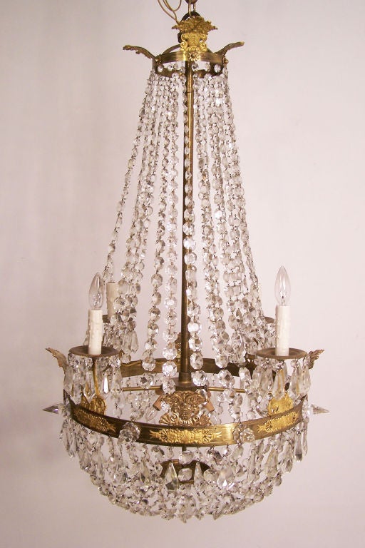 french empire chandelier antique