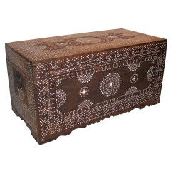 Antique Anglo-Indian Inlaid Trunk/Chest