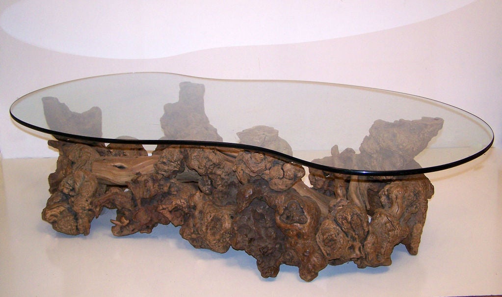 Unusually good root wood (probably mesquite) table. Nice large size.