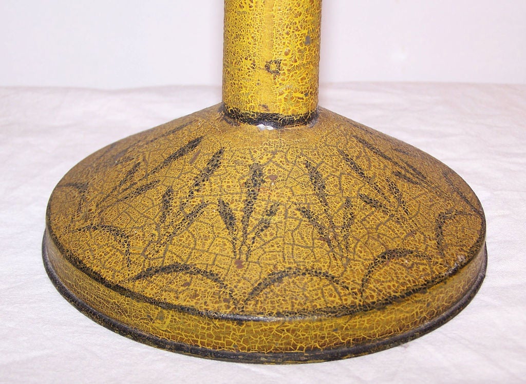 Metal 19th Century French Tole Student Lamp