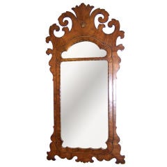 18thC Georgian Style Walnut Mirror