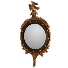 19th Century Federal Style Convex Mirror 1
