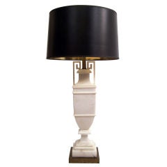 Neoclassical Style Alabaster Lamp