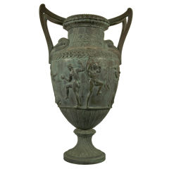 Large Classical Bronze Urn