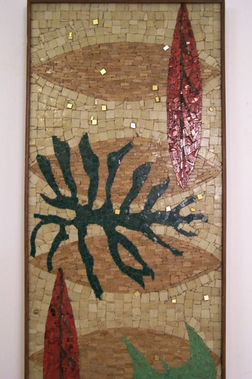 20th Century Mid Century Mosaic Wall Hanging