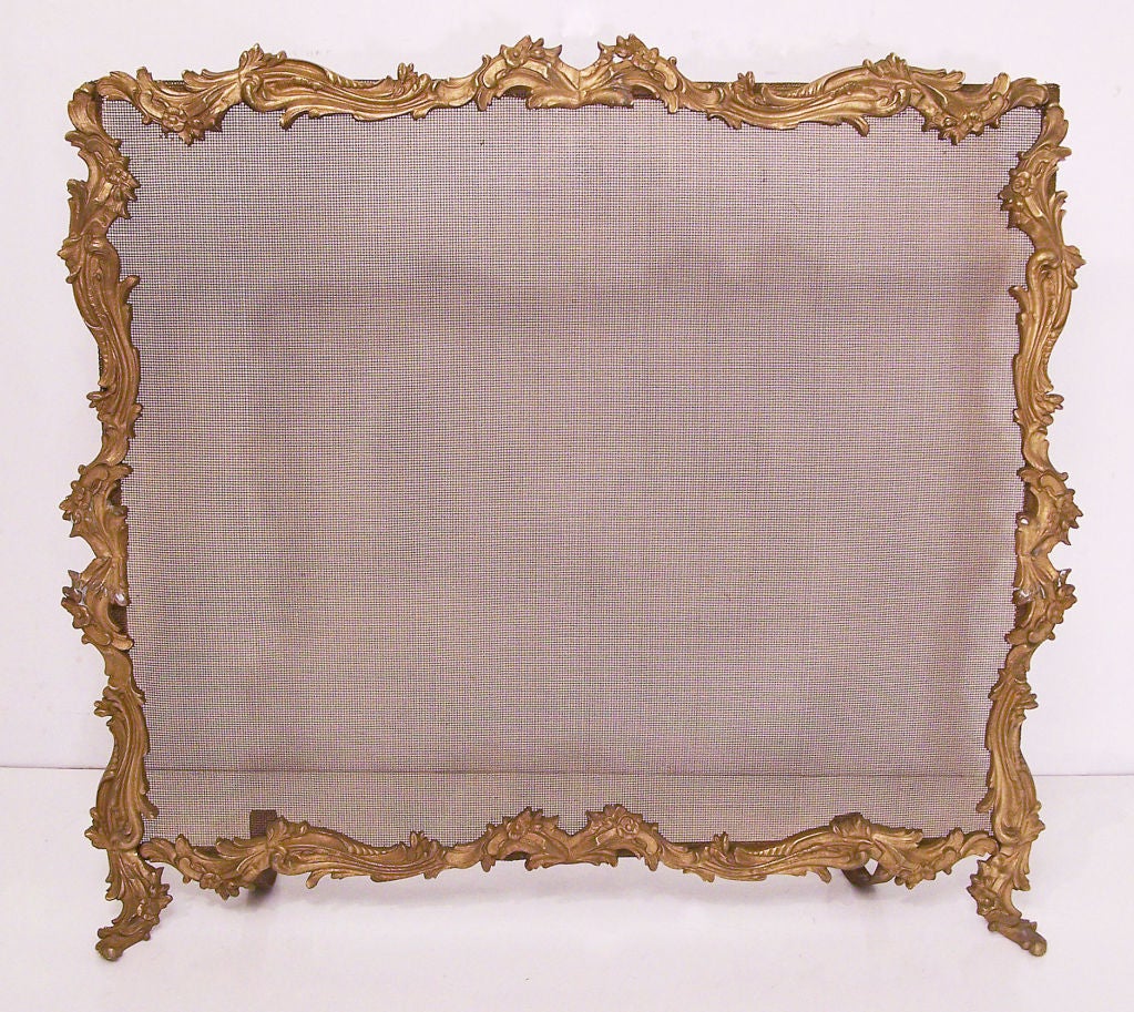Ornate Continental Fire Screen