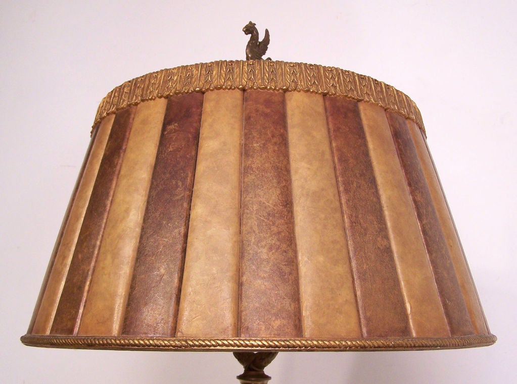 Bronze and Marble Floor Lamp 1