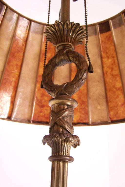 Bronze and Marble Floor Lamp 2