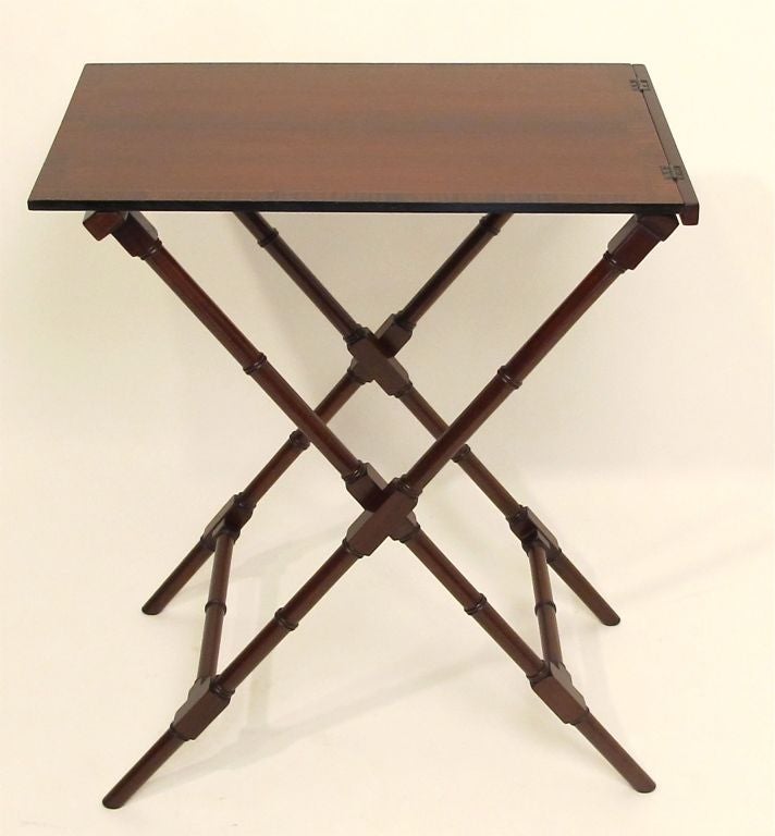 English Mahogany Butlers/Campaign Tray Table