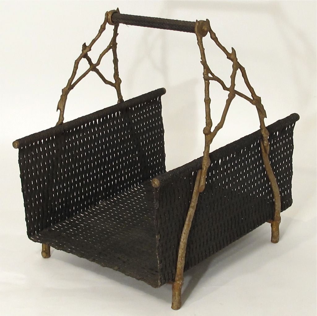 Interesting 19thC Log Holder / Magazine Stand In Excellent Condition In San Francisco, CA