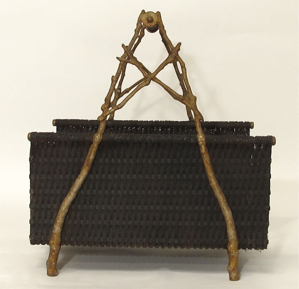 19th Century Interesting 19thC Log Holder / Magazine Stand