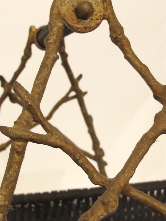 Metal Interesting 19thC Log Holder / Magazine Stand