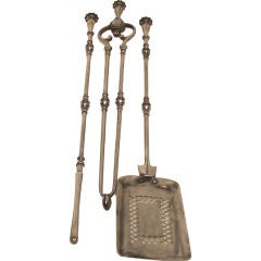 19th Century English Georgian Fireplace Tools