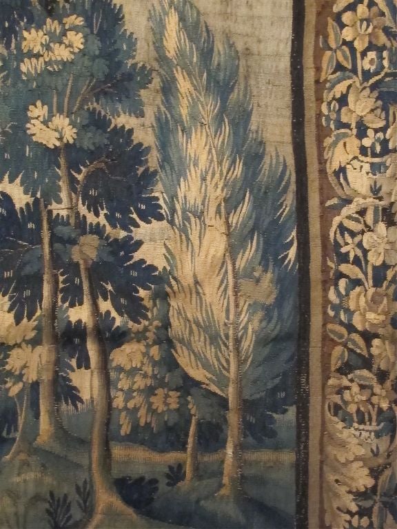 Belgian Early 18thC Flemish Verdure Tapestry
