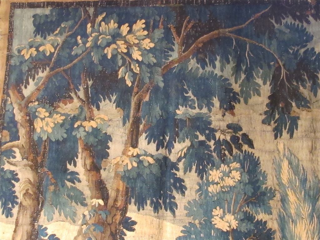 18th Century and Earlier Early 18thC Flemish Verdure Tapestry