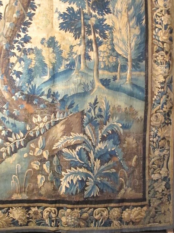 Wool Early 18thC Flemish Verdure Tapestry