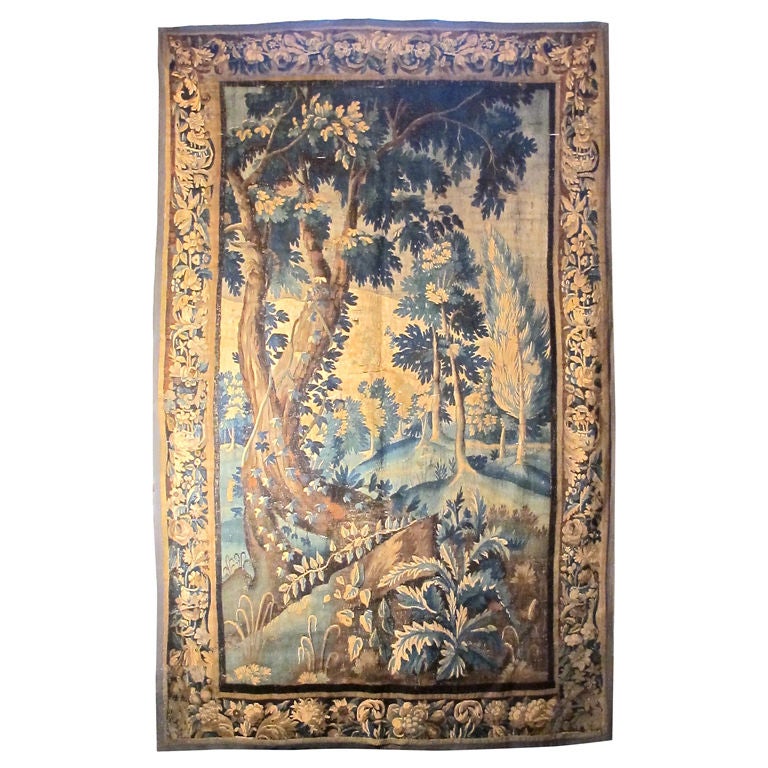 Early 18thC Flemish Verdure Tapestry