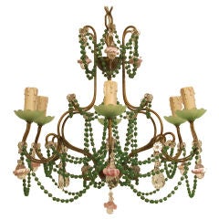 Vintage Italian Beaded Chandelier