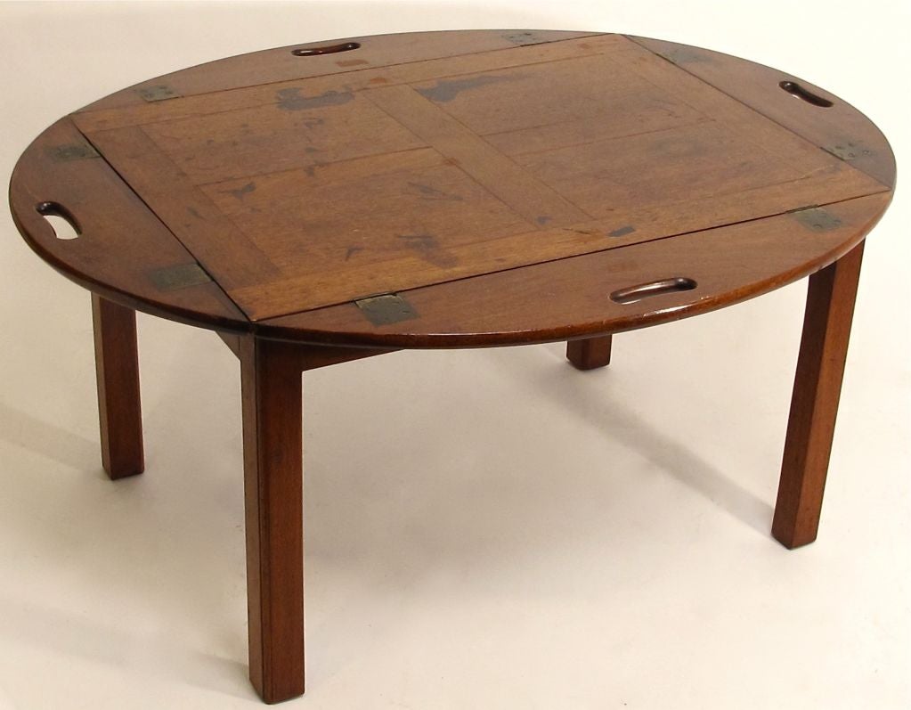 Mahogany 19thC English Georgian Butlers Tray Coffee Table