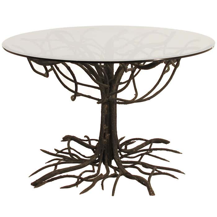 Tree Shape Metal Table Base Wrought Iron Tree Base Table at 1stDibs | metal tree table, iron tree ...
