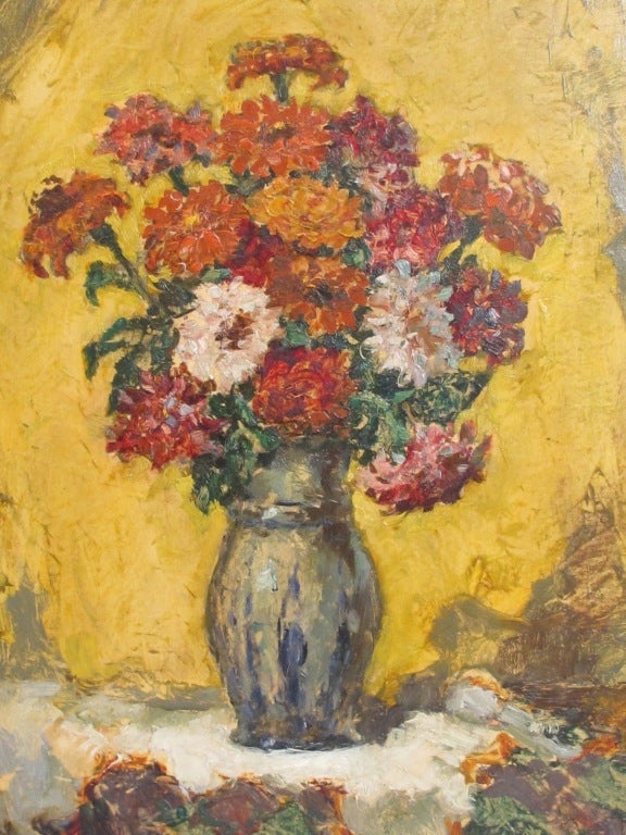 German Still Life Painting by Wilhelm Blanke For Sale