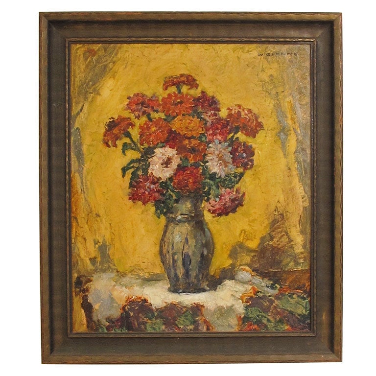 Still Life Painting by Wilhelm Blanke For Sale