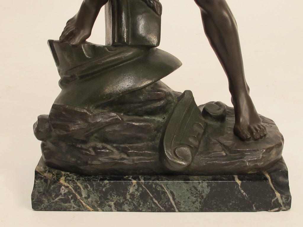 prometheus bronze statue