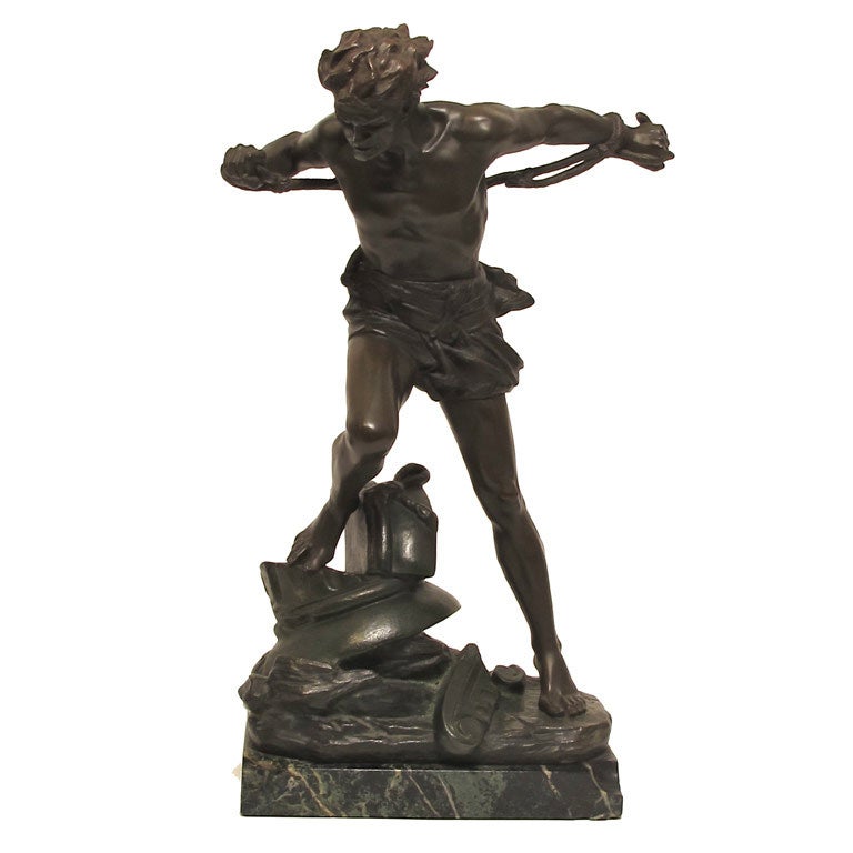 Bronze Statue of Prometheus by Edouard Drouot