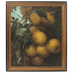 19thC Apple Tree Painting