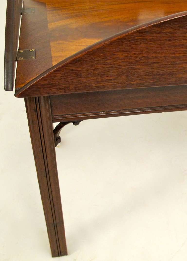 English Mahogany Butlers Tray on Stand  1