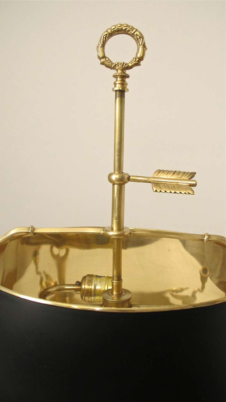 20th Century Brass Bouillotte Lamp