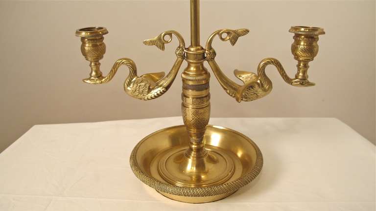 Brass Bouillotte Lamp 1