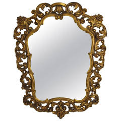 Italian Rococo Style Giltwood Mirror 8