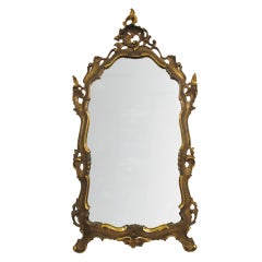 Italian Parcel Gilt Rococo Style Mirror