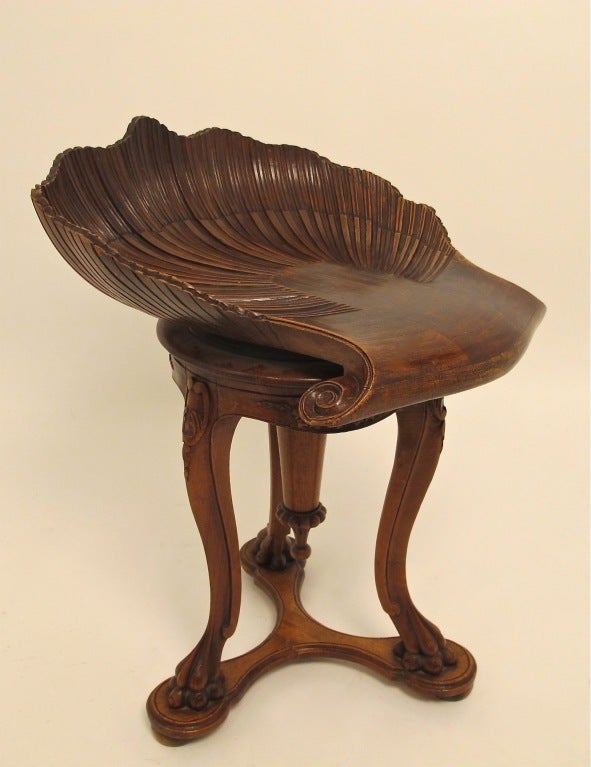 Walnut Grotto Stool