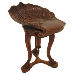 Walnut Grotto Stool