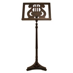 English Edwardian Music Stand Used English Edwardian Music Stand
