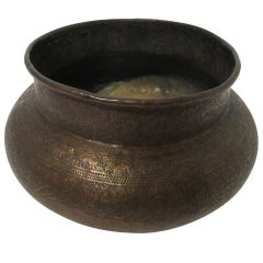 19thC Middle Eastern Islamic Copper Pot