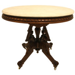 American Victorian Walnut Table