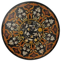 Large Italian Pietra Dura Stone Inlay Table Top