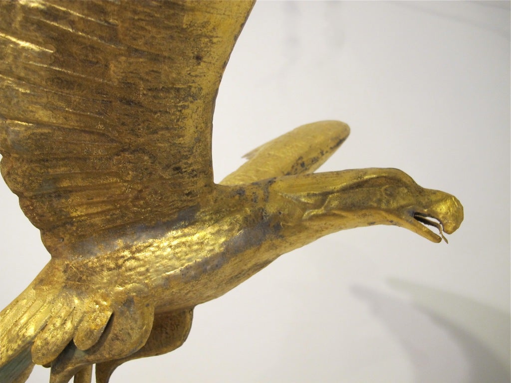 Large 19th Century American Eagle Weathervane In Excellent Condition In San Francisco, CA