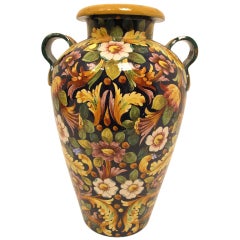 Large Italian Faience Oil Jar