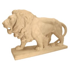 Italian Carrara Marble Lion