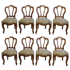 19th Century Continental Dining Chairs Set of Eight