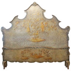 Antique Painted Queen Size Bed