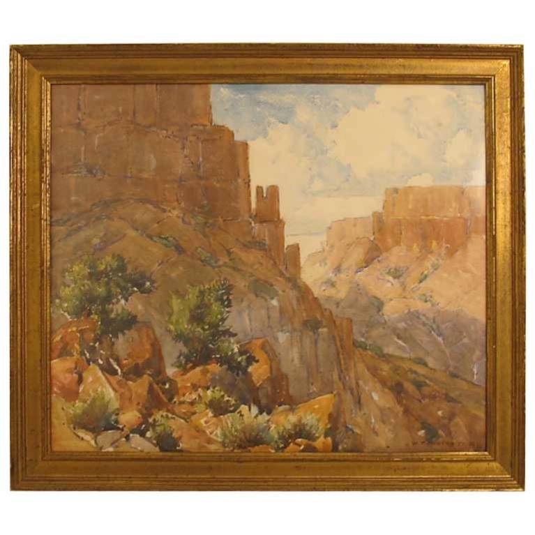 Paysage du Canyon du Sud-Ouest des États-Unis par William Thomas McDermitt  en vente