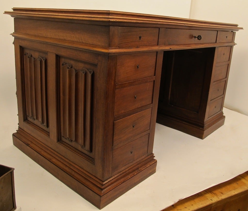 English Gothic Revival Desk 2